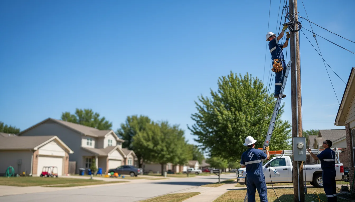 Residential electrician providing installation services in Durand, MI